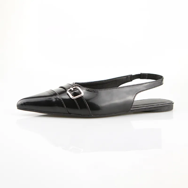 Black Patent Slingback Flats Black Patent Slingback Flats